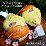 Ayam Kalkun young tender turkey NORBEST USA with pop-up timer HALAL frozen +/- 6 kg/pc (price/kg)